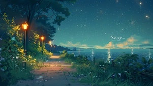 幽静的湖边