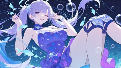 水中少女-调月莉音