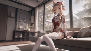 二次元甜美旗袍少女