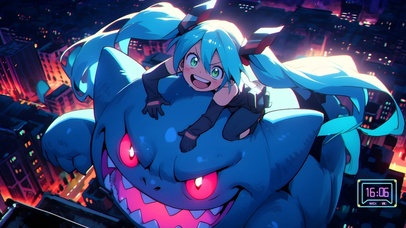 赛博可爱电玩少女