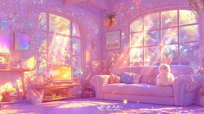 唯美房间兔宝宝