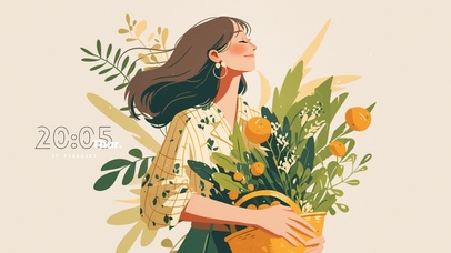 热爱生活的女孩