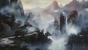 水墨AI风景壁纸