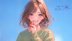 唯美草莓女孩