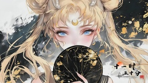 水墨风美少女战士