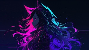 极简狐耳少女