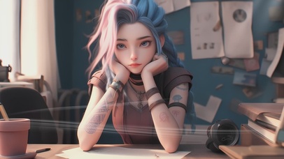 唯美3D可爱萝莉