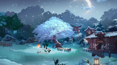 动漫古风雪夜