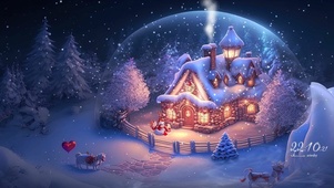 雪夜圣诞屋