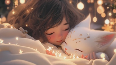 4K 3D唯美猫咪女孩(禁转)