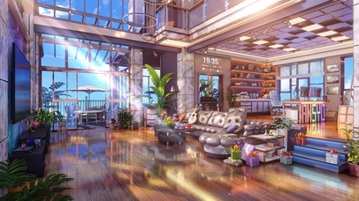 4K唯美治愈动漫阳光房间