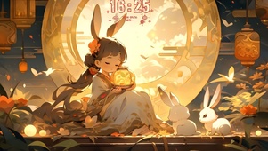 中秋兔耳少女