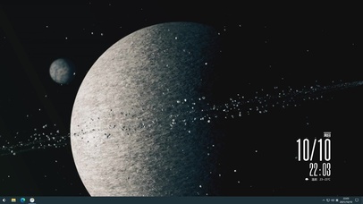 静谧优雅太空行星