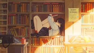 图书馆女孩