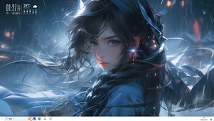 雨中少女