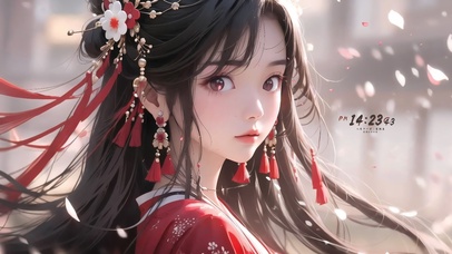 可爱古风超美女孩