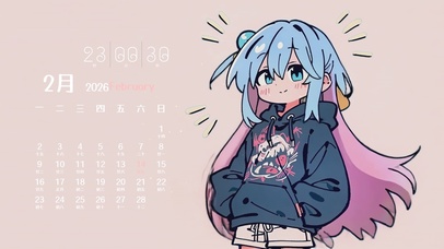 可爱波奇酱-日历