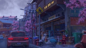 雨天乡镇