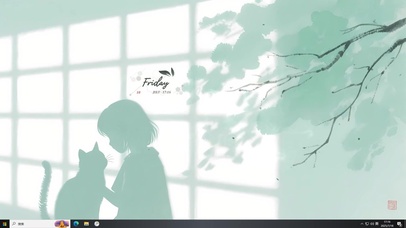 光影治愈插画女孩