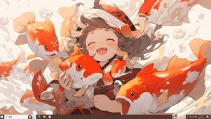可爱锦鲤少女
