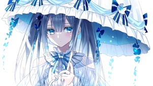 撑伞女孩