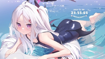 2K 夏日泳装少女