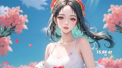 可爱樱花女孩