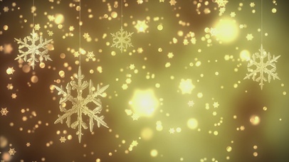 唯美大气金色雪花粒子