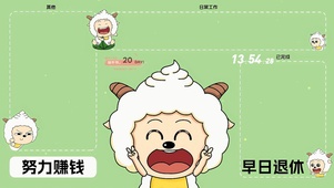 努力赚钱 早日退休