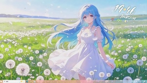 主题-蒲公英少女