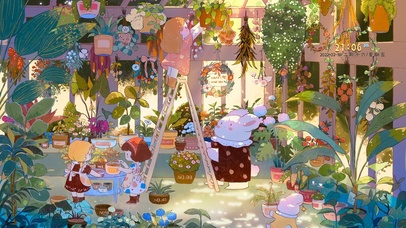 温馨午后阳光花店