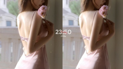 4K 性感美背少女