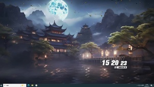 古风夜景桌面主题