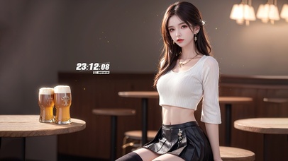 纯欲系长发女生