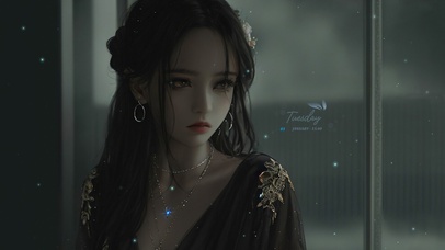 4K唯美古风美女公主