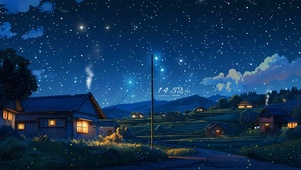 夜晚的家乡