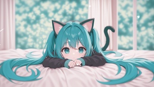 雪墨壁纸丨初音未来丨猫耳少女丨