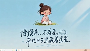 平凡日子藏星星桌面主题
