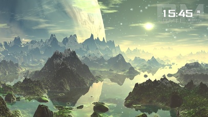 4K唯美梦幻 异星山川辉光