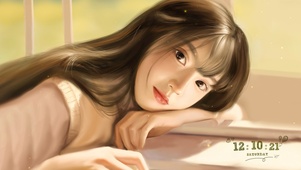 看书的女孩子