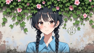 墙绘女孩