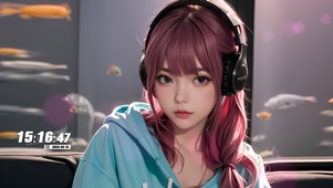 紫发治愈少女