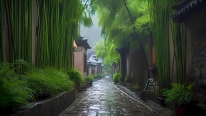 雨季小巷