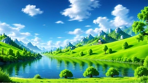 青山绿水