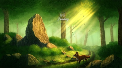 唯美森林小狐狸