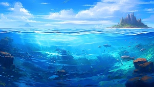 电脑里装满了大海