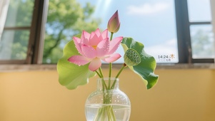 小清新荷花