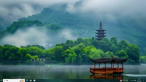 4K森林湖水