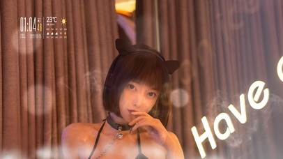 4K性感短发美女