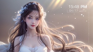 花瓣清纯女孩